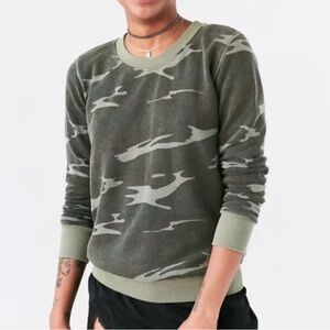 Truly Madly Deeply Green Camo Sweater